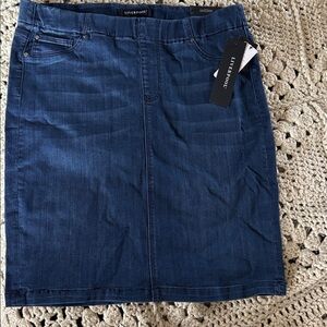 NWT Liverpool Chloe Pull On Denim Pencil Skirt SIZE 14
